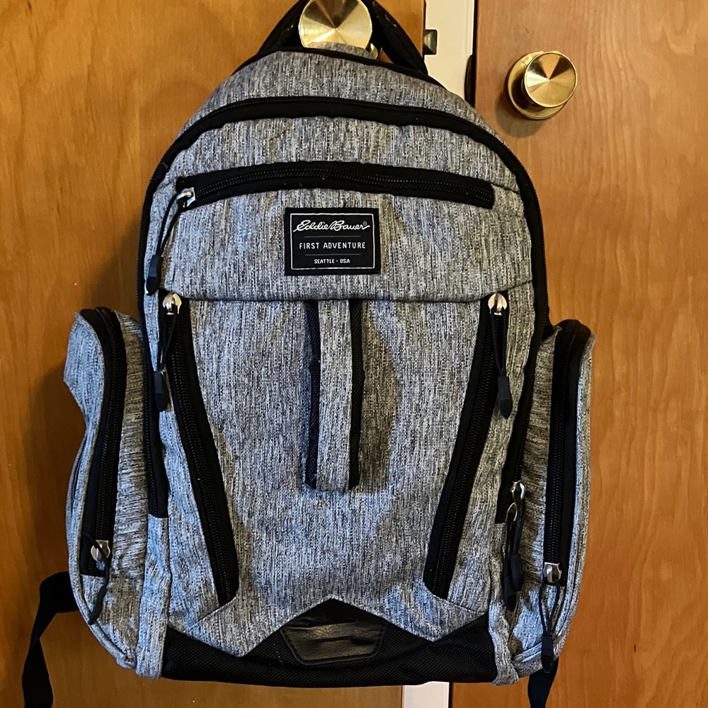 Eddie Bauer Charcoal diaper bag
